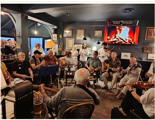 musique irlandaise traditionnelle en pub